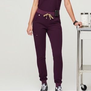 Figs XXS deep purple jogger